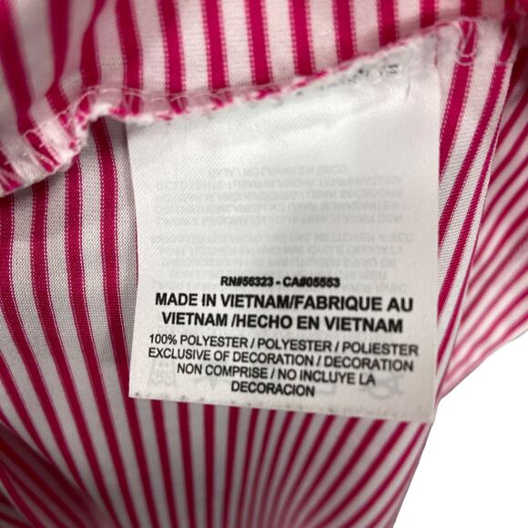 Nike Dri Fit Pink Striped Polo Golf Shirt Men's Size XXL - Picture 6 of 7